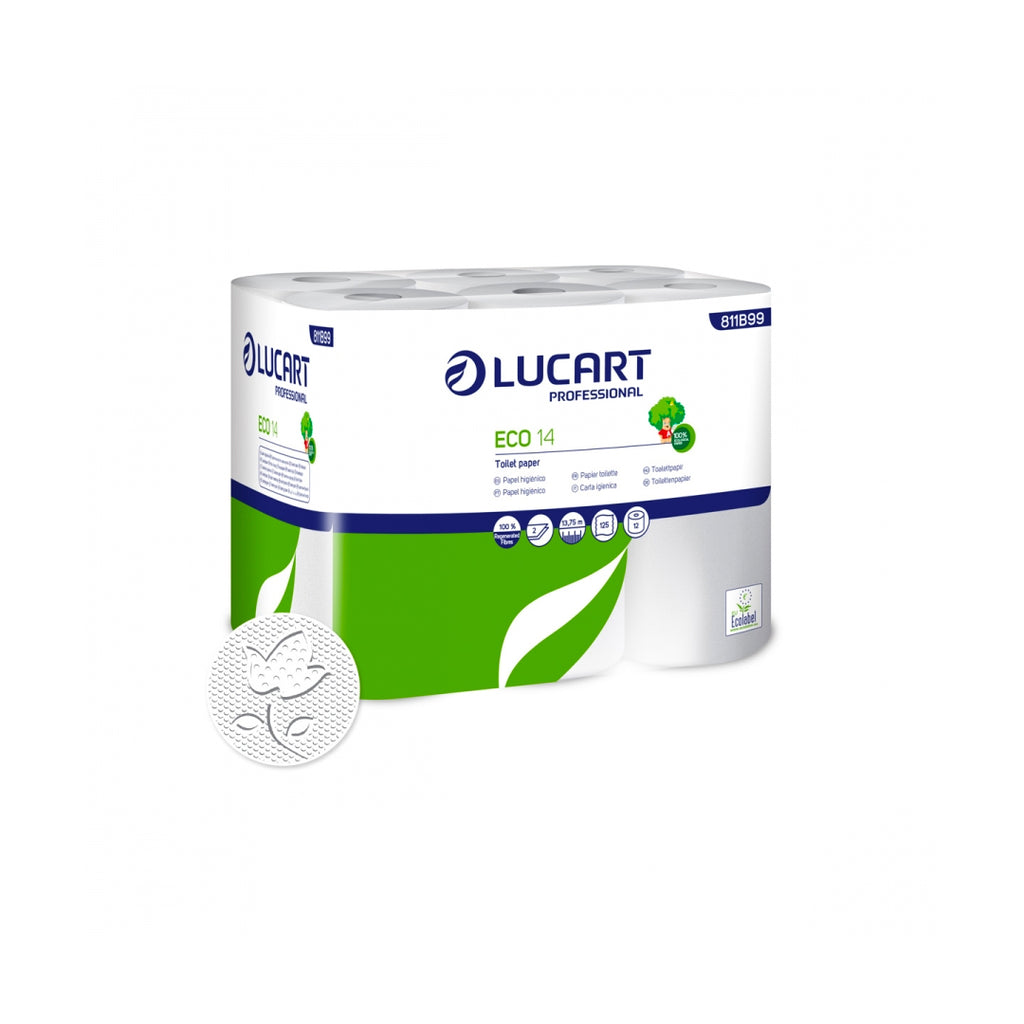 Papel higiénico doméstico Lucart Eco 14
